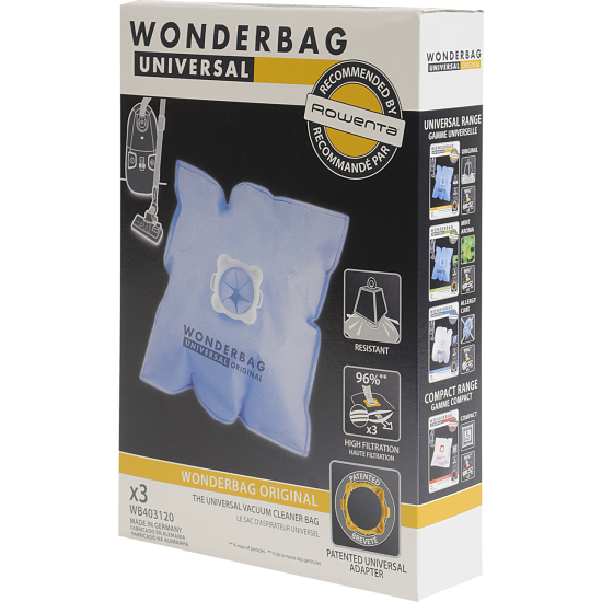 Sacs universels pour aspirateurs - Wonderbag