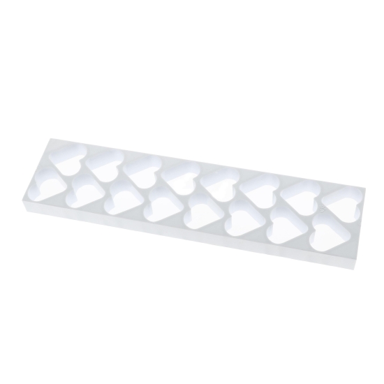 MOULE PLASTIQUE RAPIDE MINI GATEAUX COEUR 48X45 MM